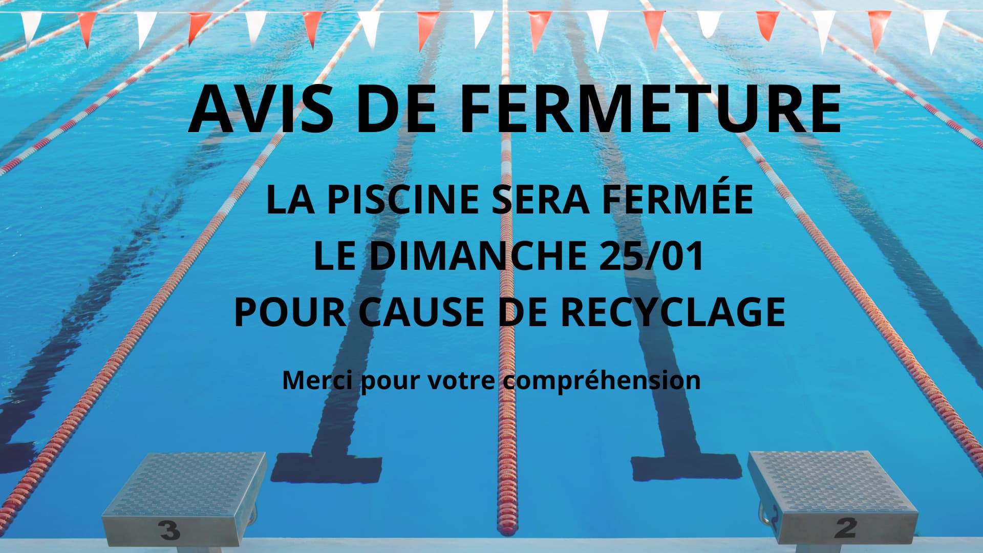 AVIS DE FERMETURE